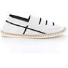 UOMO DESIGN - Espadrillas Slip on Look Casual da Uomo in Tessuto Maglia - Evan, Bianco 6, 42 EU