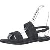 Tamaris Sandali da donna, sandali con cinghia, plantare TOUCHIT, Nero Glam, 39 EU