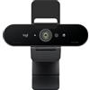 Logitech Brio Stream Webcam - Videochiamata Ultra 4K HD, correzione automatica della luce HD, streaming, nero