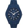 Timex Orologio di plastica blu macchiato dall'oceano di Waterbury TW2V37400