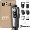 Braun Series 9 Rasoio Elettrico Barba Con Lama Barba Problade E Strumenti Professionali, Regolabarba Uomo 40 Lunghezze, Base Di Ricarica E Custodia Esclusiva, BT9440 Grigio