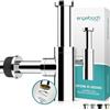 Engelbach® Sifone lavabo bagno con apertura per la pulizia - Tubo di scarico universale 1 1/4 con manicotto in gomma - Antiodore con istruzioni incluse