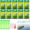 SHOWHEEL 50 Pezzi Bastoni di Light di Pesca,Luce Fluorescente Pesca,4,5 x 37 mm Glow Stick Pesca,Bastone Luminoso da Pesca,Attrezzi da Pesca Notturna Bastone,Starlight Pesca Notturna