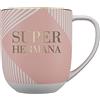 DRAEGER PARIS 1886 75004026S Tazza in Ceramica con Messaggio Super Sorella