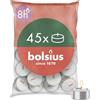 Bolsius D-light Tealight - 45 pezzi - in sacchetto - Lunghezza durata 8 ore - Candele decorative per la casa - Bianco - Contiene cera naturale - Senza olio di palma