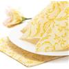 Papstar, 50 tovaglioli Royal Collection 1/4 Piega 40 cm x 40 cm Giallo Damascato, #84996