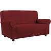 Corredocasa - Copridivano Elasticizzato MILLERIGHE, Made in Italy, No Stiro - Varie Misure e Colorazioni per Divani da 1, 2, 3, e 4 Posti (Bordeaux, 4 Posti)