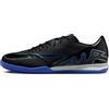 Nike Zoom Vapor 15 Academy IC, Soccer Shoe Uomo, Black/Chrome-Hyper Royal, 36 EU