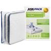 ASK Pack Custodia Materasso con Cerniera Ancora - Misure da XS a XXL, impermeabile, antistrappo, materiale ultra resistente fino a 100 micron, ideale per lo traslochi, stoccaggio - 70 x 140 cm
