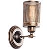 Luling Lampada da parete industriale, lampada da parete d'interni d'epoca a rete metallica Steampunk LULING Steampunk, zoccolo regolabile per garage Gate Gate Porch Hallway (NO Bulb）