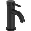 Ideal Standard - Ceraline, Miscelatore monocomando piccolo, Rubinetto lavabo compatto con cartuccia FirmaFlow, Senza asta di comando e piletta, Easyfix, Nero seta