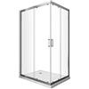 LANERI Box Doccia Rettangolare Angolare Scorrevole Vetro 6 mm Easy-Clean H.190 (70X130)