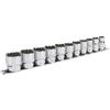 Sealey Socket Set 11Pc 3/8Sq Drive 12Pt Walldrive Imperial