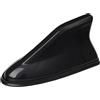 CGEAMDY Antenna Pinna Squalo, Pinna Di Squalo Copertura Am/Fm Segnale Antenna, Decorazione per Modificare L'aspetto Dell'auto, Antenna per Auto Universale per Auto Suv Camion Furgone(Nero)