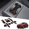 BIXUAN Yaris 2024 compatibile con Toyota Yaris Cross SUV 2021 2022 2023 2024 Tappetini Antiscivolo per Console Centrale Bracciolo, Tappetini in Gomma Supporto per Bevande Antiscivolo 14 pezzi rosso