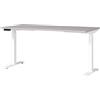 GERMANIA DIE MÖBELMACHER Germania Scrivania 7908-617, in cashmere/bianco, regolabile in altezza, 160 x 120 x 80 cm (LxAxP)