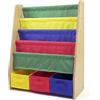 Humble Crew HumbleCrew Libreria Bambini Vivida: Scaffale 4 Ripiani per Libri, Colori Primari Allegri, Perfetta per Camerette Creative e Organizzate dei Piccoli