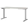 GERMANIA DIE MÖBELMACHER Germania Scrivania 7908-583, in grigio chiaro/argento, regolabile in altezza, 160 x 120 x 80 cm (LxAxP)