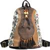 Spydge Zaino Etnico di Tela Bohemien Vintage - Boemo Piccolo per Signore - Racksack da Viaggio per Scuola, Shopping e Lavoro