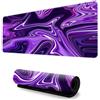 Hixingo Fluido Colorato Tappetino Mouse, 3D Tappetino Mouse XXL/XL/L, Tappetino Mouse Gaming con Base in Antiscivolo e Bordi Cuciti, Mouse Pad per Ufficio e Casa (900x400x3mm,Viola 2)