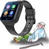 Weyot Smartwatch con Rilevamento Cadute, Avvisatori di Caduta per Anziani, Pulsante di Emergenza SOS & Videochiamata HD e Monitor Salute - IPX7 Impermeabile