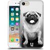 Head Case Designs Carlino Carino Razze Famose di Cani Custodia Cover Dura per Parte Posteriore Compatibile con Apple iPhone 7/8 / SE 2020 & 2022