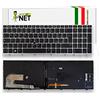 new net - Tastiera Compatibile con Notebook HP EliteBook 755 G5 850 G5 Zbook 15u G5 850 G6 15u G6 [Frame Silver - Trackpoint - Italiana]