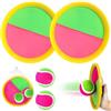 YOUYIKE Racchette Spiaggia Set, Giochi Spiaggia Bambini, 2 Pagaia e 2 Palle Set, Giochi per Esterni,Appiccicoso Racchetta Giocattolo per 2 3 4 5 6 7 8 9 10 Anni Pasqua Natale Compleanno Regalo