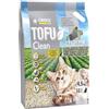 Croci Lettiera Tofu Clean 10L Carboni Attivi - Lettiera Gatti agglomerante antiodore con Carboni Attivi, Biodegradabile si getta nel WC, 100% vegetale, Sabbia di lunga durata