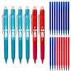 Generico SENDUP Set 24pz: 6 Penne (4 Blu, 2 Rosse) e 18 Ricariche XXL (12 Blu, 6 Rosse) compatibili con Pilot Frixion, Punta 0,7mm, Inchiostro Termosensibile, per Scuola Stoffa e Pelle, Regalo, Alta Capienza