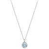 immobird Collana Donna in Argento Sterling 925 con Topazio di Ipoallergenici Collana per Eleganti Regali per Donna 40+5cm