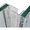 LebeLux 2x100cm Guarnizione doccia sottoporta, Guarnizione porta doccia, Guarnizione parete doccia, Guarnizioni box doccia set per spessore vetro 5-8mm, Guarnizione di ricambio dritta in PVC