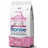 Monge Natural Superpremium All Breeds Puppy & Junior Monoprotein Maiale con Riso - 12 Kg Monoproteico crocchette cani Croccantini per cani