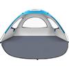 YITGOG Tenda da spiaggia per 3-4 persone, leggera tenda da spiaggia con protezione UV UPF 50+, facile da montare e trasportare, tenda ombreggiante per eventi, per spiaggia, campeggio, pesca, viaggi