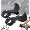 Weploda 1 Paia Impugnature per Biciclette, Manopole per Bicicletta Antiscivolo, Manopola Compatibile per MTB, Manopole MTB Ergonomici, Manubrio Leggero per Mountain Bike per 21,8-22,8 mm(Nero)