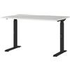 GERMANIA DIE MÖBELMACHER Germania Scrivania 7910-581, in grigio chiaro/nero, regolabile in altezza, 120 x 91 x 80 cm (LxAxP)