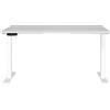 GERMANIA DIE MÖBELMACHER Germania Scrivania 7905-642, in grigio chiaro/bianco, regolabile in altezza, 140 x 120 x 80 cm (LxAxP)