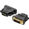 MMOBIEL Adattatore da HDMI a DVI - Bidirezionale - da Maschio DVI-D Dual Link a Femmina HDMI - Convertitore per Monitor, PC, TV, Gioco, Proiettore - 1080p Full HD 60Hz - Connettore Oro - 2 Pezzi