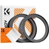 K&F Concept 2 pcs Anello Adattatore Step-Up da 58mm a 67mm, Filtro Anello Adattatore con Un Panno di Pulizia