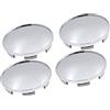 A ABSOPRO 68mm Coprimozzi Copricerchi Tappi per Auto Ruota Pneumatico Centro Mozzo Cappucci Coperchio 6 Clip (Set di 4)