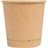 Garcia de Pou 50 pezzi - Bicchieri di carta 1 parete 'Plastic Free' 120 ml 230 G/M2 Ø6,3/4,5 x 6 cm marrone cartone