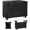 PAMASE Copertura per tavolo da 137 cm per tavolo portatile Keter Unity XL, impermeabile, resistente, copertura per tavolo da barbecue (nero)