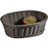 KESPER 19826 - Cestino per Frutta/Pane, Ovale, in Legno, Grigio, 29,5 x 23 x 9,5 cm