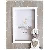 SPOTTED DOG GIFT COMPANY - Cornice foto da tavolo e da parete - con motivo cane - decorazione casa - idee regalo per uomo e donna - in legno - grigio/bianco - 10 x 15 cm