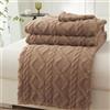 Mezzar Coperta Matrimoniale Pile, Coperta per Divano Morbida, Plaid Pile Blanket per Letto Caldo e Confortevole (Cioccolato, 150 * 200CM)