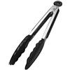 iNeibo Pinza da Cucina Pinze Barbecue in Acciaio Inossidabile e Silicone di Alta Qualità Pinze da Cucina 23cm Nero