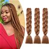 Gairyan Jumbo Braids Extension Capelli sintetici per intrecci, 60 cm, 3 pezzi da 300 g