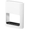 Ataoyus Porta ombrello in plastica, vassoio di recupero rimovibile, porta ombrello, design nero, bianco, porta ombrello, design esterno, 22 x 9 x 28 cm, organizer 4 ombrelli, cavalletto in corridoi,
