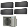 Daikin Climatizzatore BTU 7+12+12+15 FTXA20CB FTXA35CB FTXA35CB FTXA42CB 4MXM80A Quadri Split Stylish Black R-32 Nero WIFI