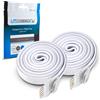 Litcessory Cavo di Prolunga per Philips Hue Lightstrip Plus (1m, 2 Pezzi, Bianco - STANDARD 6-PIN V3 / WiZ Lightstrip)
